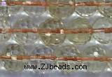 CCR390 15 inches 6mm faceted round citrine beads wholesale