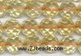 CCR398 15 inches 6mm faceted round citrine beads