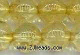 CCR401 15 inches 10mm round citrine beads, 2mm hole