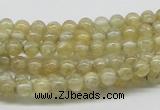 CCR80 15.5 inches 5mm round citrine gemstone beads wholesale