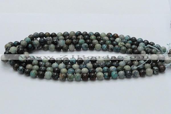 CCS01 15.5 inches 8mm round natural chrysocolla gemstone beads