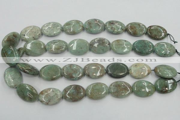 CCS100 15.5 inches 18*25mm oval African chrysocolla beads