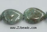 CCS101 15.5 inches 18*25mm flat teardrop African chrysocolla beads