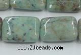 CCS102 15.5 inches 18*25mm rectangle African chrysocolla beads