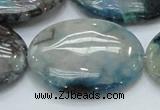 CCS11 15.5 inches 30*40mm oval natural chrysocolla gemstone beads