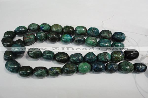 CCS158 15.5 inches 13*18mm – 15*20mm nuggets dyed chrysocolla beads