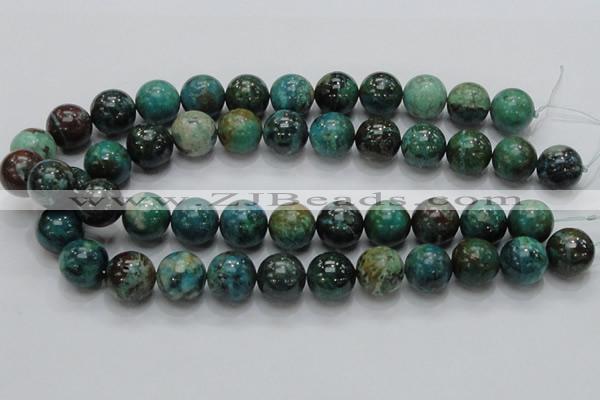 CCS16 15.5 inches 16mm round natural chrysocolla gemstone beads