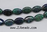 CCS164 15.5 inches 8*12mm oval dyed chrysocolla gemstone beads