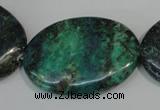 CCS169 15.5 inches 25*35mm oval dyed chrysocolla gemstone beads