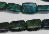 CCS176 15.5 inches 13*18mm rectangle dyed chrysocolla gemstone beads