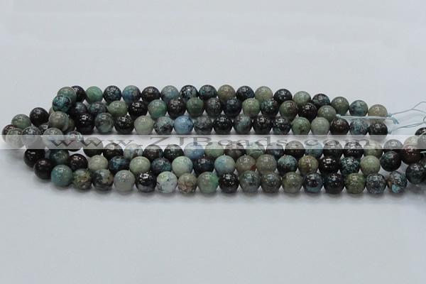 CCS21 15.5 inches 12mm round natural chrysocolla gemstone beads