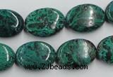CCS235 15.5 inches 13*18mm oval natural Chinese chrysocolla beads