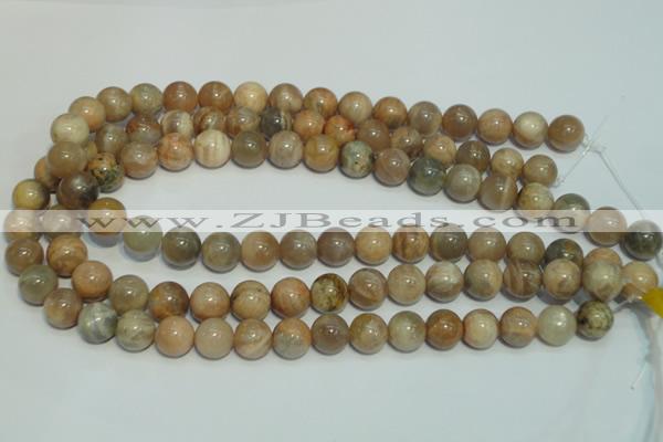 CCS305 15.5 inches 12mm round natural sunstone beads wholesale