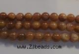 CCS361 15.5 inches 6mm round A grade natural golden sunstone beads