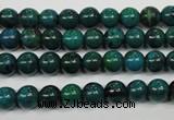 CCS401 15.5 inches 6mm round dyed chrysocolla gemstone beads