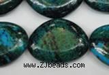 CCS481 15.5 inches 22*30mm freeform dyed chrysocolla gemstone beads