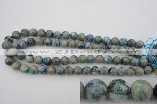 CCS504 15.5 inches 12mm round natural chrysocolla gemstone beads