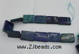 CCS528 15.5 inches 25*35mm rectangle Dyed Chrysocolla gemstone beads