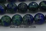 CCS534 15.5 inches 12mm faceted round dyed chrysocolla beads