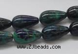 CCS56 16 inches 10*18mm teardrop dyed chrysocolla gemstone beads