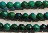 CCS602 15.5 inches 8mm faceted round dyed chrysocolla gemstone beads