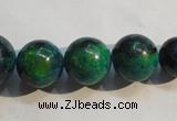 CCS609 15.5 inches 10mm – 20mm round dyed chrysocolla gemstone beads