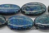 CCS61 16 inches 22*30mm oval dyed chrysocolla gemstone beads