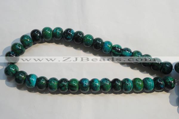 CCS618 15.5 inches 12*16mm rondelle dyed chrysocolla gemstone beads