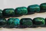 CCS628 15.5 inches 10*14mm drum dyed chrysocolla gemstone beads