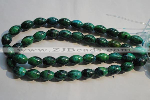 CCS633 15.5 inches 13*18mm rice dyed chrysocolla gemstone beads