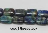 CCS67 16 inches 10*14mm rectangle dyed chrysocolla gemstone beads