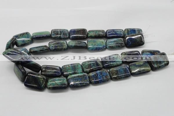 CCS68 16 inches 18*25mm rectangle dyed chrysocolla gemstone beads