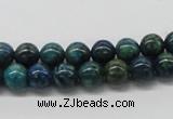 CCS70 15.5 inches 10mm round dyed chrysocolla gemstone beads