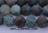 CCS763 15.5 inches 10mm round matte natural chrysocolla beads