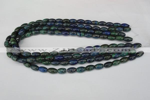 CCS79 15.5 inches 8*12mm rice dyed chrysocolla gemstone beads