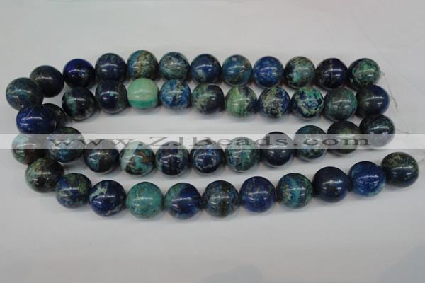 CCS81 15.5 inches 18mm round dyed chrysocolla gemstone beads