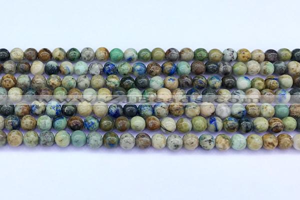 CCS925 15 inches 6mm round chrysocolla beads