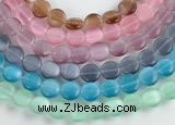 CCT04 10mm different color coin shape cats eye beads Wholesale