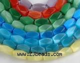 CCT08 Faceted brick 14 inches 9*16mm cats eye beads Wholesale