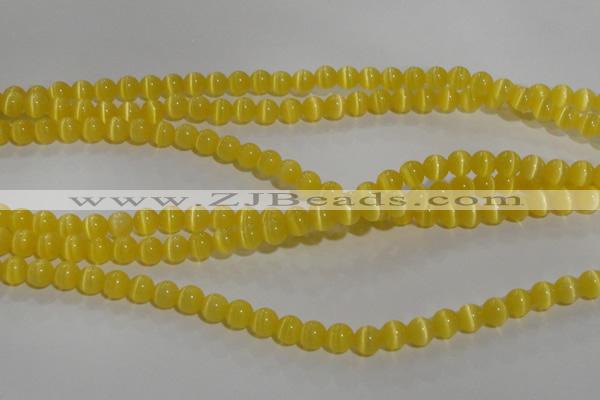 CCT1210 15 inches 4mm round cats eye beads wholesale