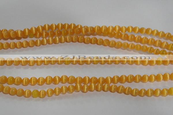 CCT1211 15 inches 4mm round cats eye beads wholesale