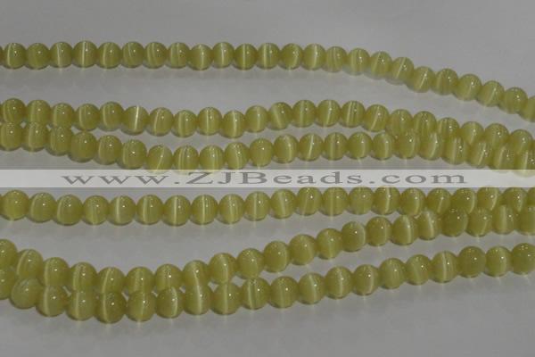 CCT1276 15 inches 5mm round cats eye beads wholesale