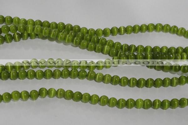 CCT1281 15 inches 5mm round cats eye beads wholesale