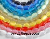 CCT13 10*15mm different color oval cats eye beads Wholesale