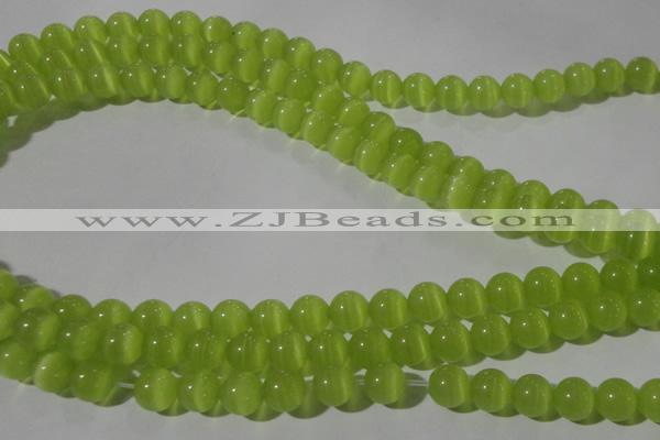 CCT1346 15 inches 6mm round cats eye beads wholesale