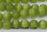 CCT1425 15 inches 4mm, 6mm round cats eye beads