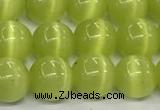 CCT1439 15 inches 8mm, 10mm, 12mm round cats eye beads