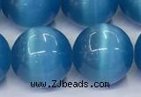 CCT1473 15 inches 14mm round cats eye beads