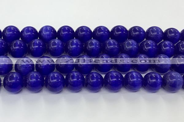 CCT1476 15 inches 14mm round cats eye beads