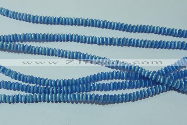 CCT205 15 inches 2*4mm rondelle cats eye beads wholesale
